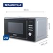 Microondas Tramontina Glass Cook Digital 20 Litros 700W