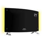 Vitroconvector Curvo Digital Peabody PE-VQDL20N Negro con Luz