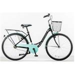 Bicicleta de Paseo Futura 5211 Rodado 26 Negro y Celeste