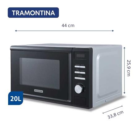 Microondas Tramontina Glass Cook Digital 20 Litros 700W