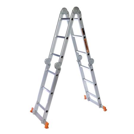 Escalera Plegable De Aluminio Lusqtoff LE300 3X4