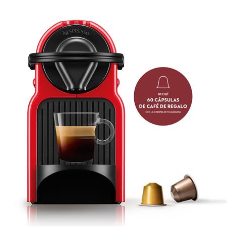 Cafetera Nespresso Inissia C40 0.7 Litros Roja