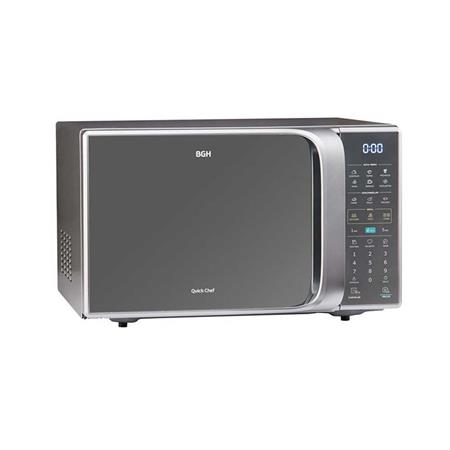 Microondas BGH Silver Digital Eco con grill 28 lts B228DS20