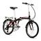 Bicicleta Plegable Olmo Pleggo P20 Rodado 20 Negra y Roja