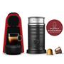 Cafetera Nespresso Essenza Mini D30 0.6 Litros Roja + Aeroccino