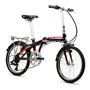 Bicicleta Plegable Olmo Pleggo P20 Rodado 20 Negra y Roja